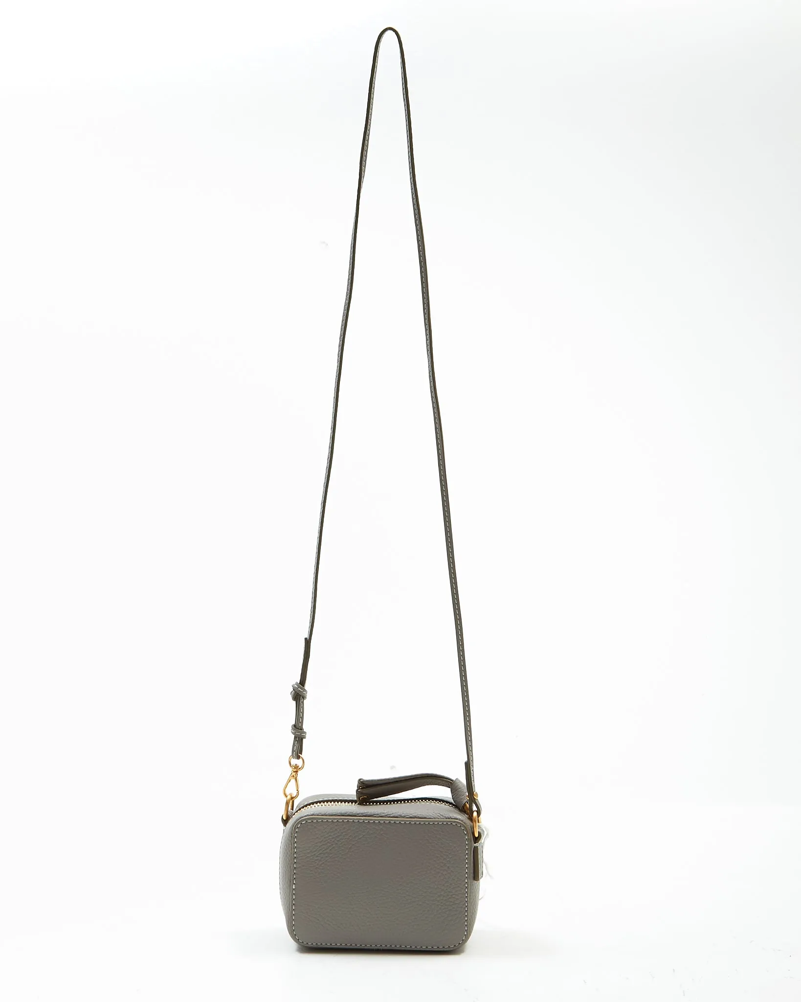 Chloe Cashmere Grey Leather Mini Shoulder Bag