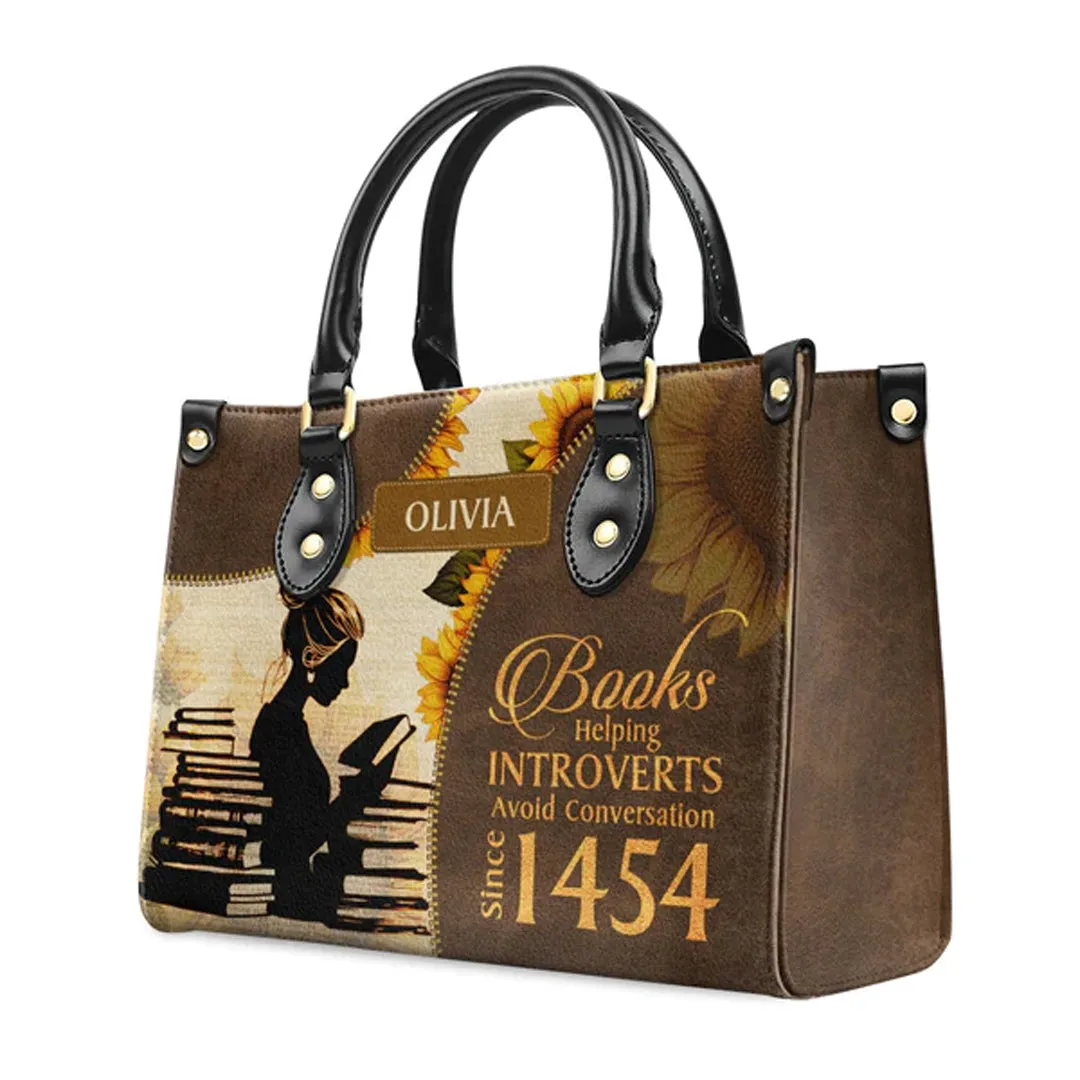 Christianartbag Designer Bags, Books Helping Introvert Avoid Conversation, Handbag Design, Designer Leather Handbag, Gifts for Women, CABLTB01010123.