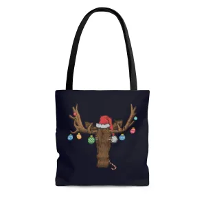 Christmas Moose Ornaments Tote Bag
