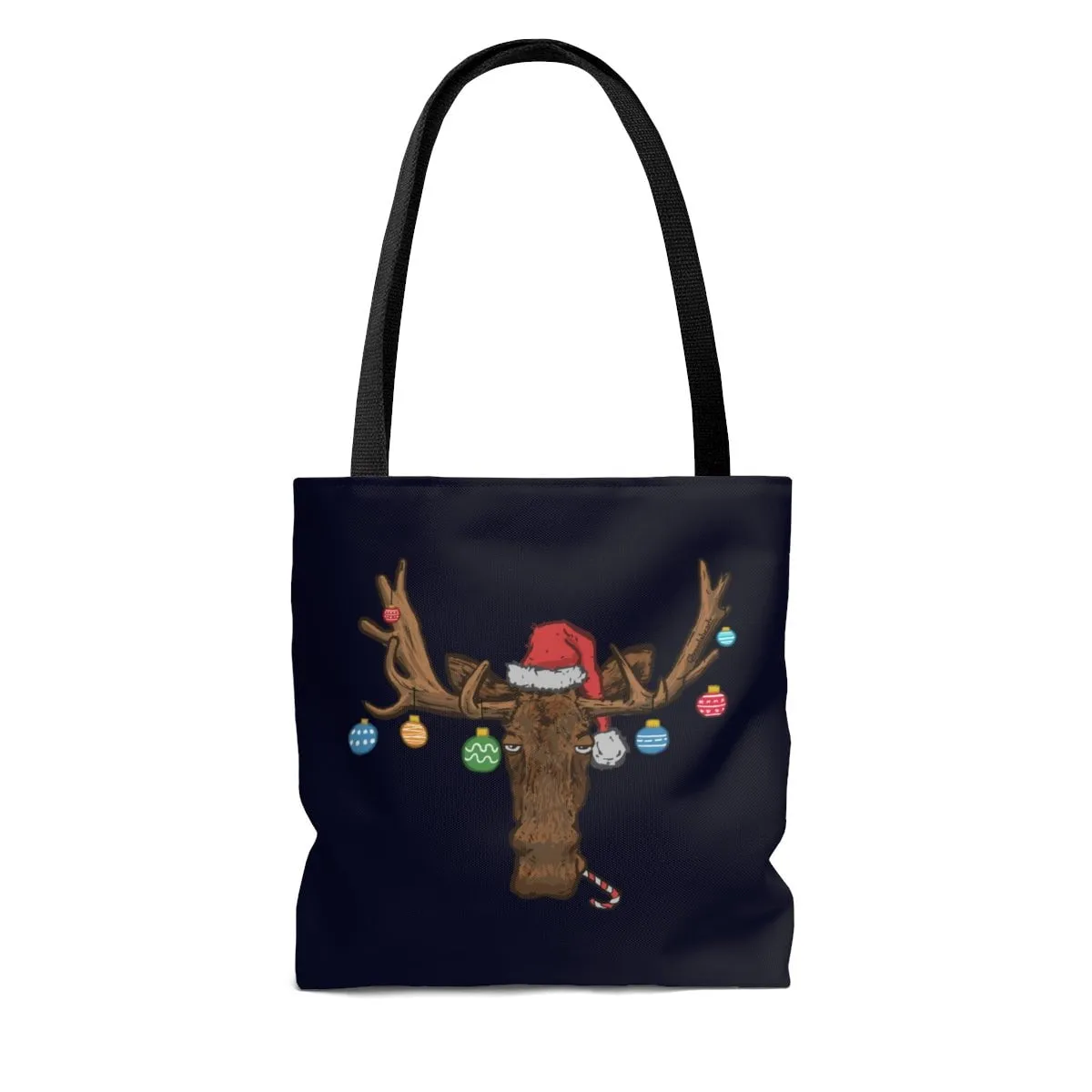 Christmas Moose Ornaments Tote Bag