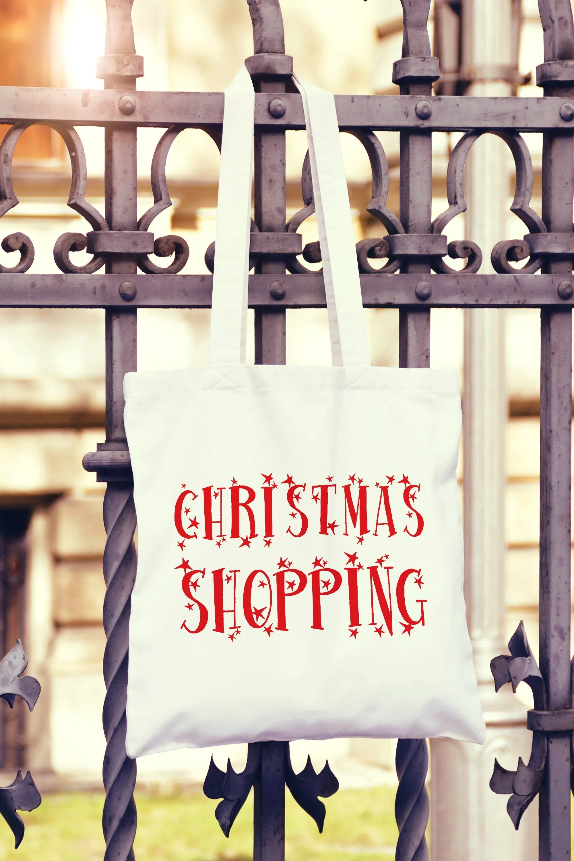 Christmas Shopping Tote Bag