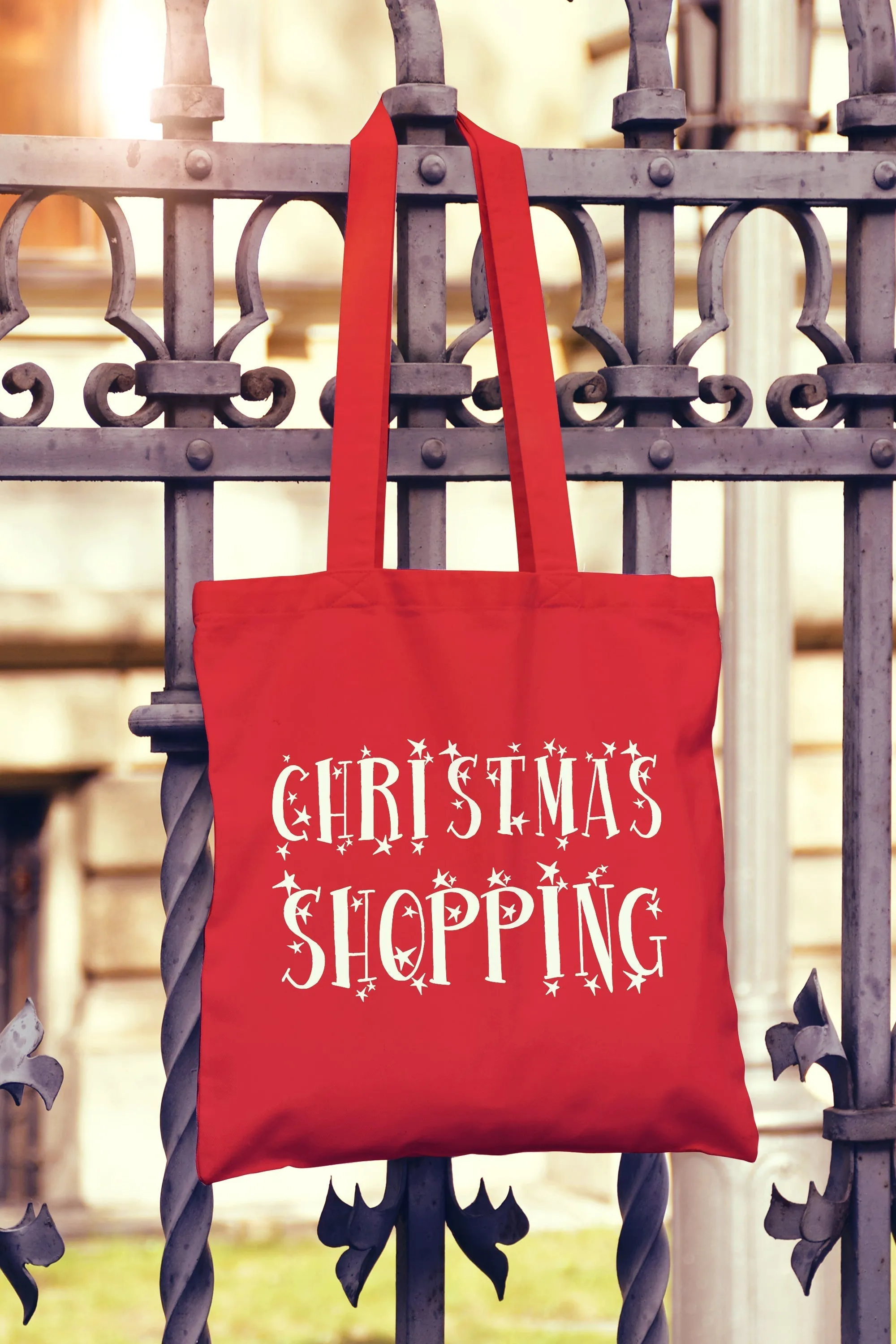 Christmas Shopping Tote Bag