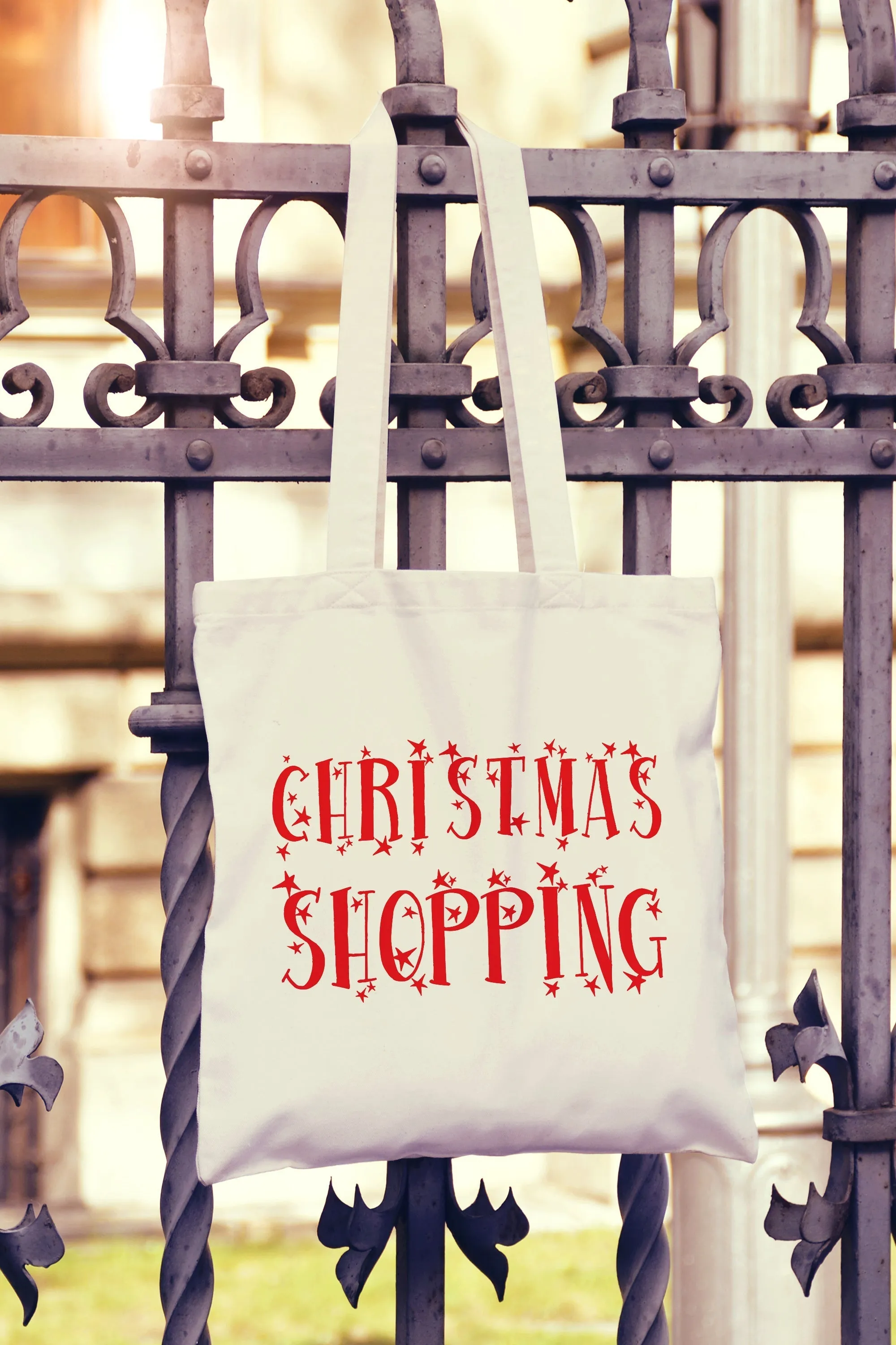 Christmas Shopping Tote Bag