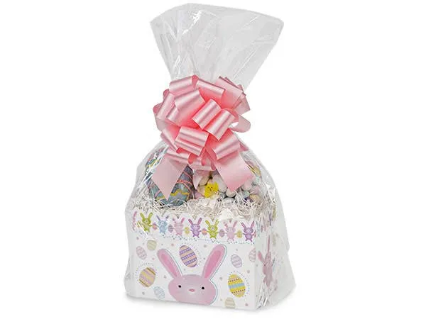 Clear Poly Basket Wrap Bags: Clear / 25 Pack / X-Small 7x12x4"