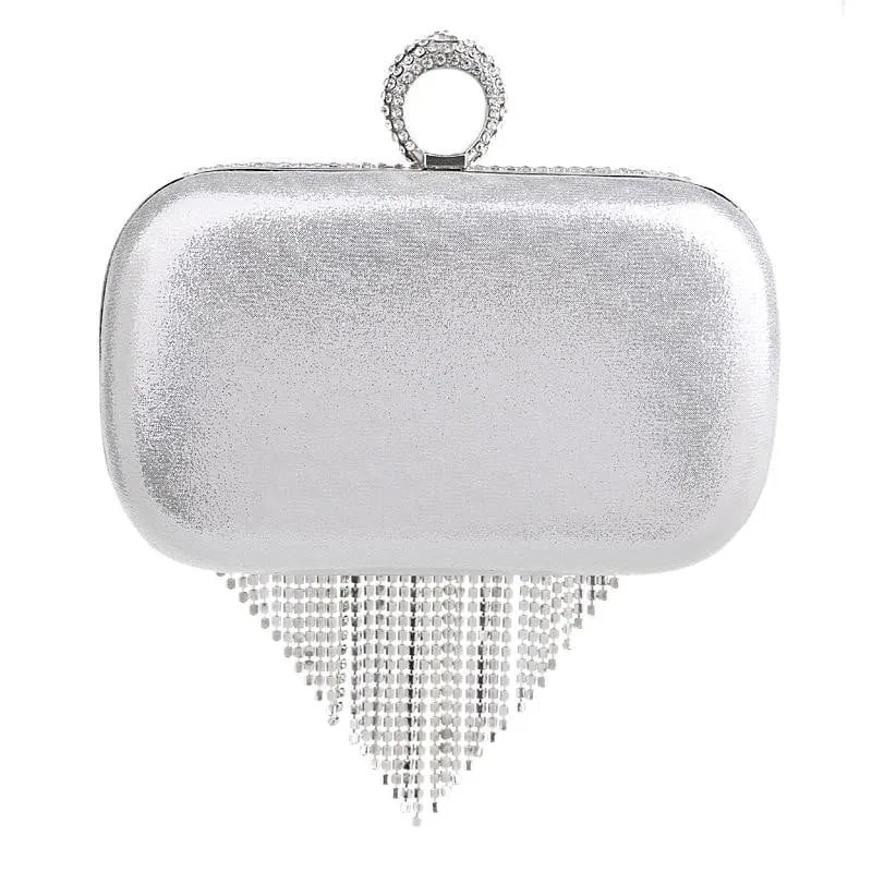 Clutch Bags for Wedding Tassel Diamond Clutch