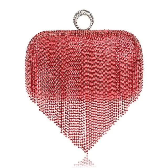 Clutch Bags for Wedding Tassel Diamond Clutch