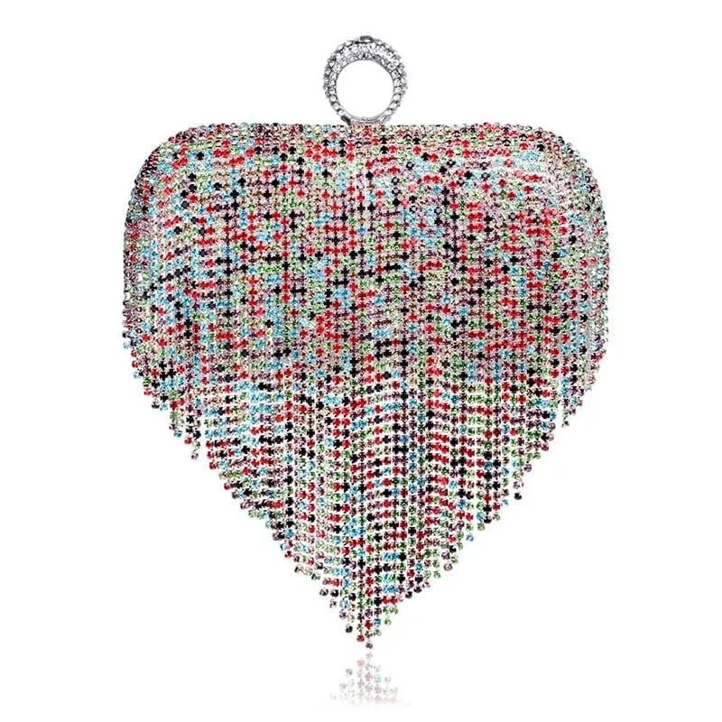 Clutch Bags for Wedding Tassel Diamond Clutch