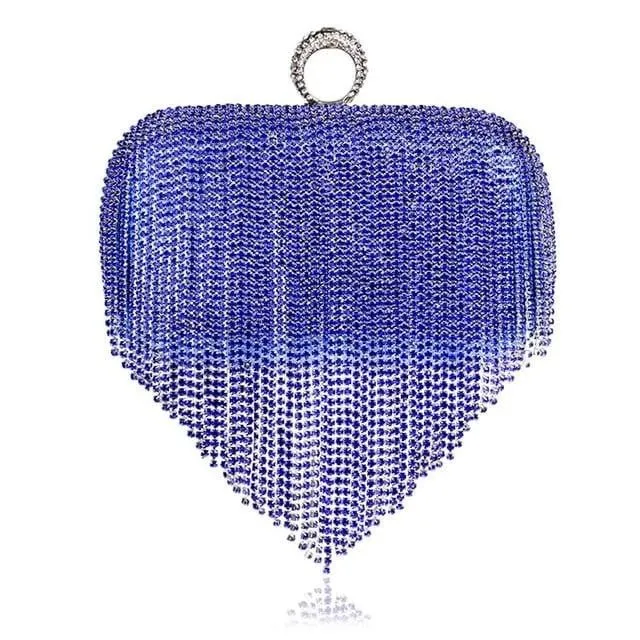 Clutch Bags for Wedding Tassel Diamond Clutch