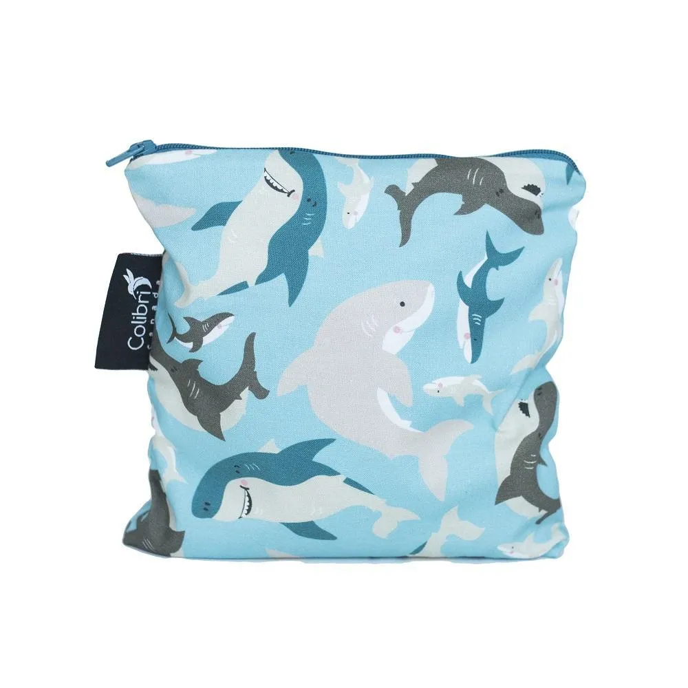 Colibri Reusable Snack Bag Large (Sharks)
