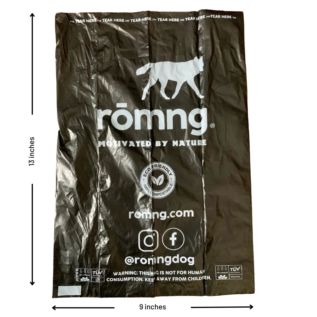 Compostable Poop Bag Dispenser w/ 1 Compostable roll