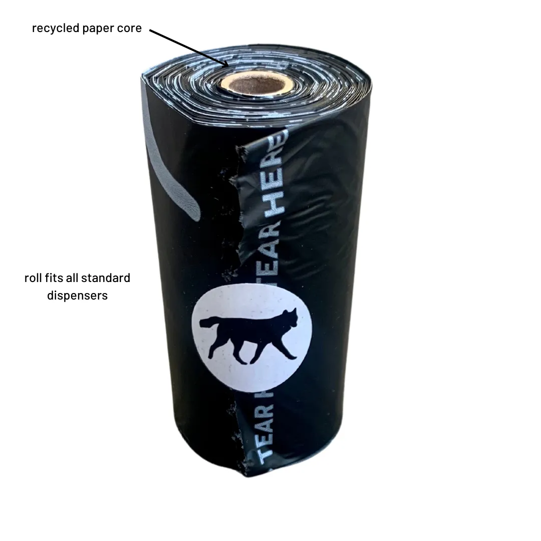 Compostable Poop Bag Dispenser w/ 1 Compostable roll