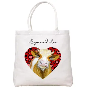 Cow Love Tote Bag