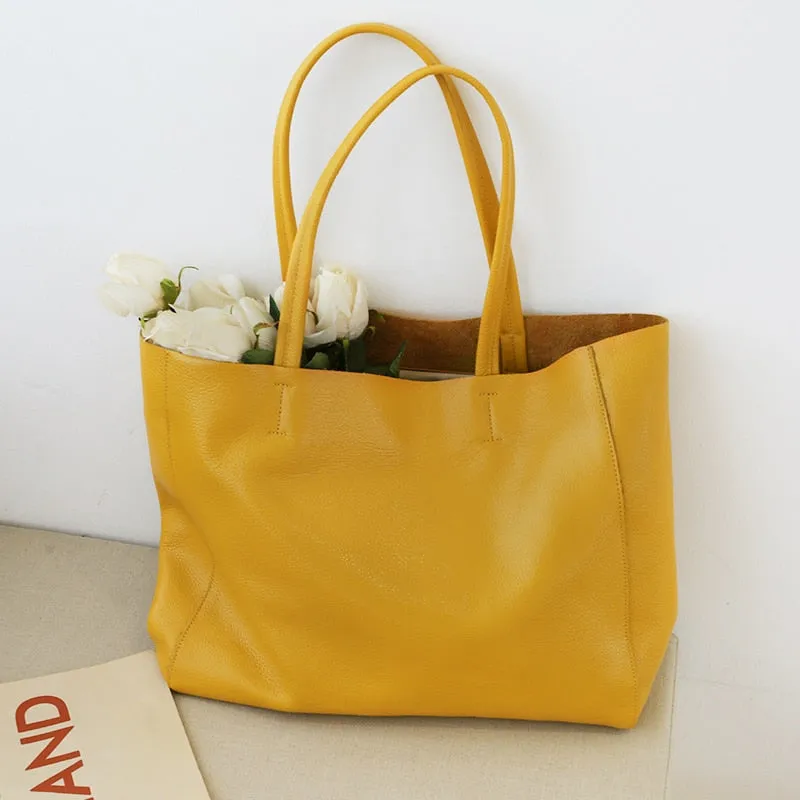 Cowhide Genuine Leather Shoulder Bag