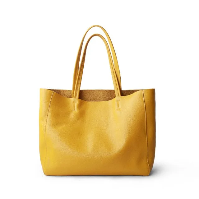 Cowhide Genuine Leather Shoulder Bag