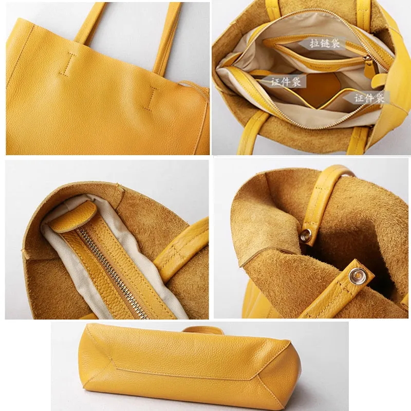 Cowhide Genuine Leather Shoulder Bag