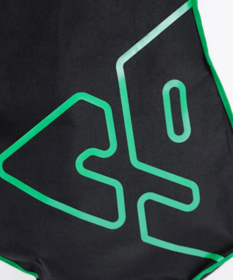 CREVE NINE: Big Logo Waterproof Aviation Cover - Black