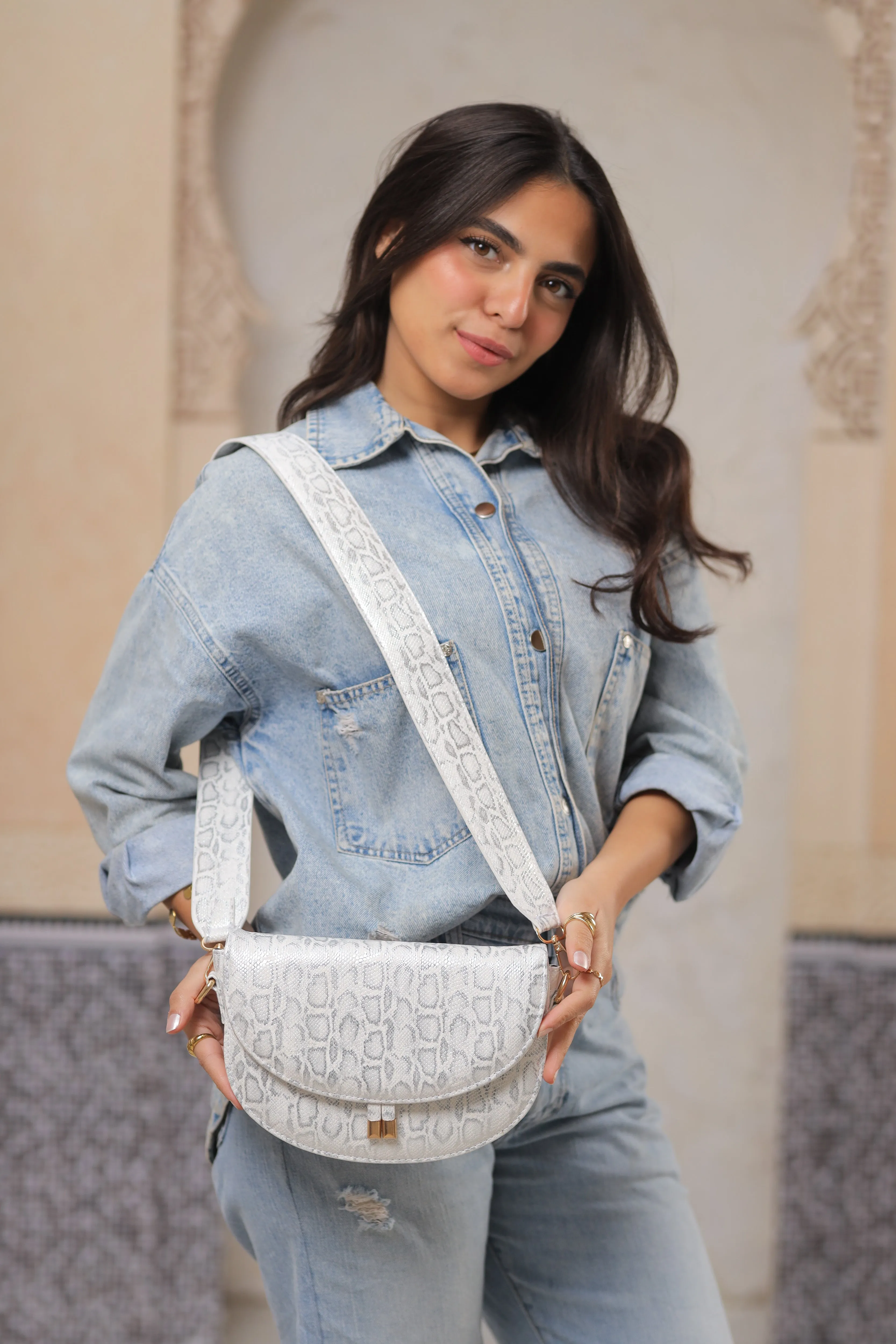 Crystal Chic Satchel Bag
