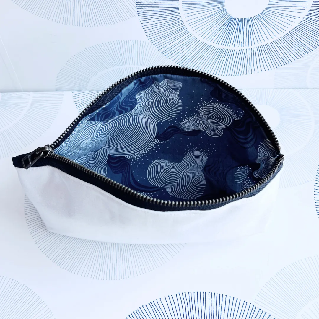 Curvy Canvas Cosmetic Bag - Eyebrow Emergency