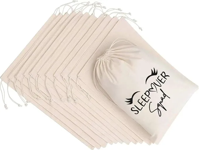 Custom Printed Cotton Drawstring Bags (Pouch)