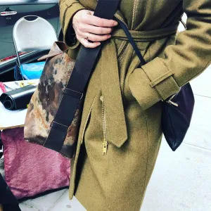 Custom Tote / Soft Leather Tote Bag / Crossbody Distressed Leather Tote / Made in NY