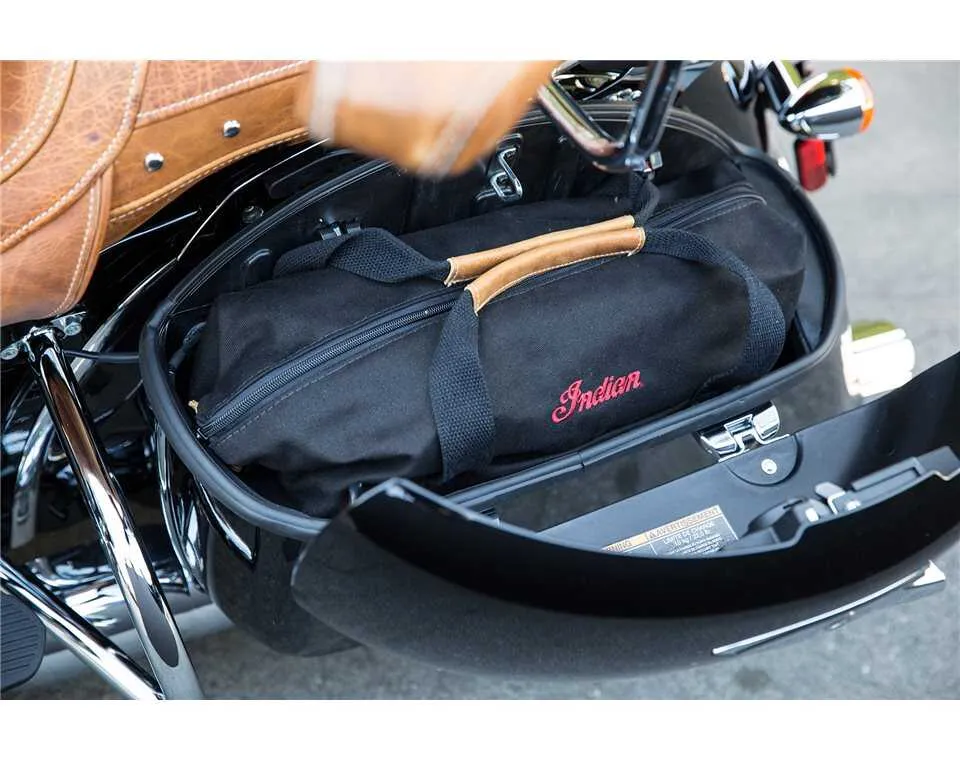 Deluxe Saddlebag Travel Bags in Black, Pair