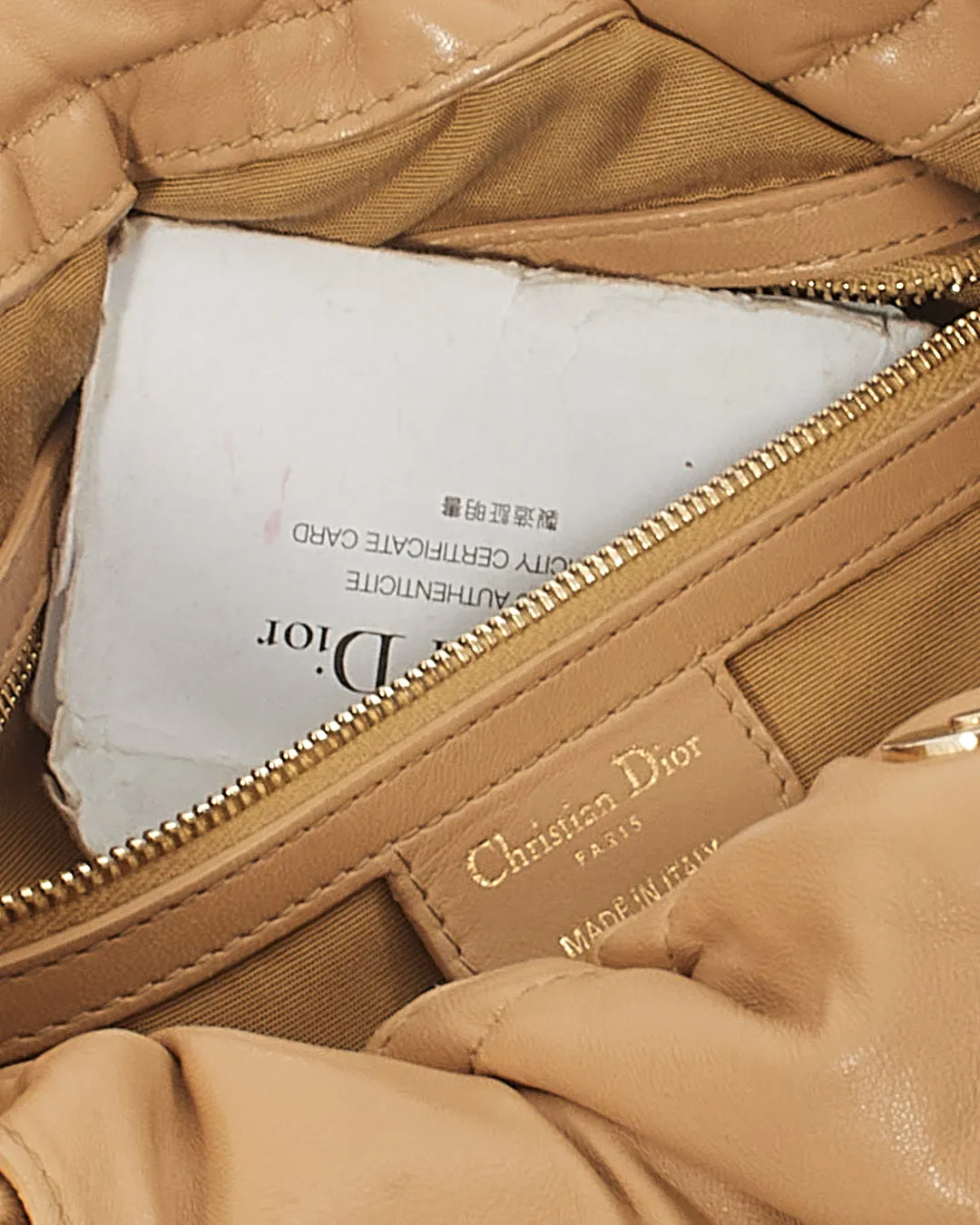 Dior Beige Leather Le Trente Shoulder Bag