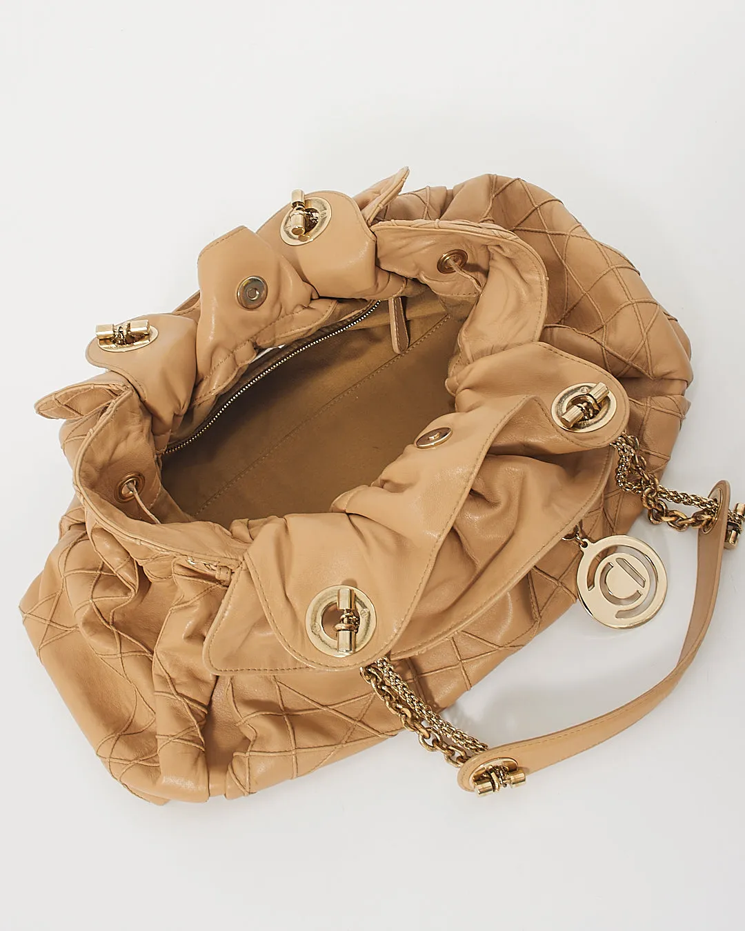 Dior Beige Leather Le Trente Shoulder Bag