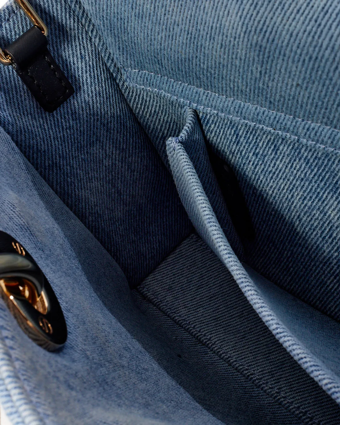 Dior Blue Denim Small Lady D Joy Bag