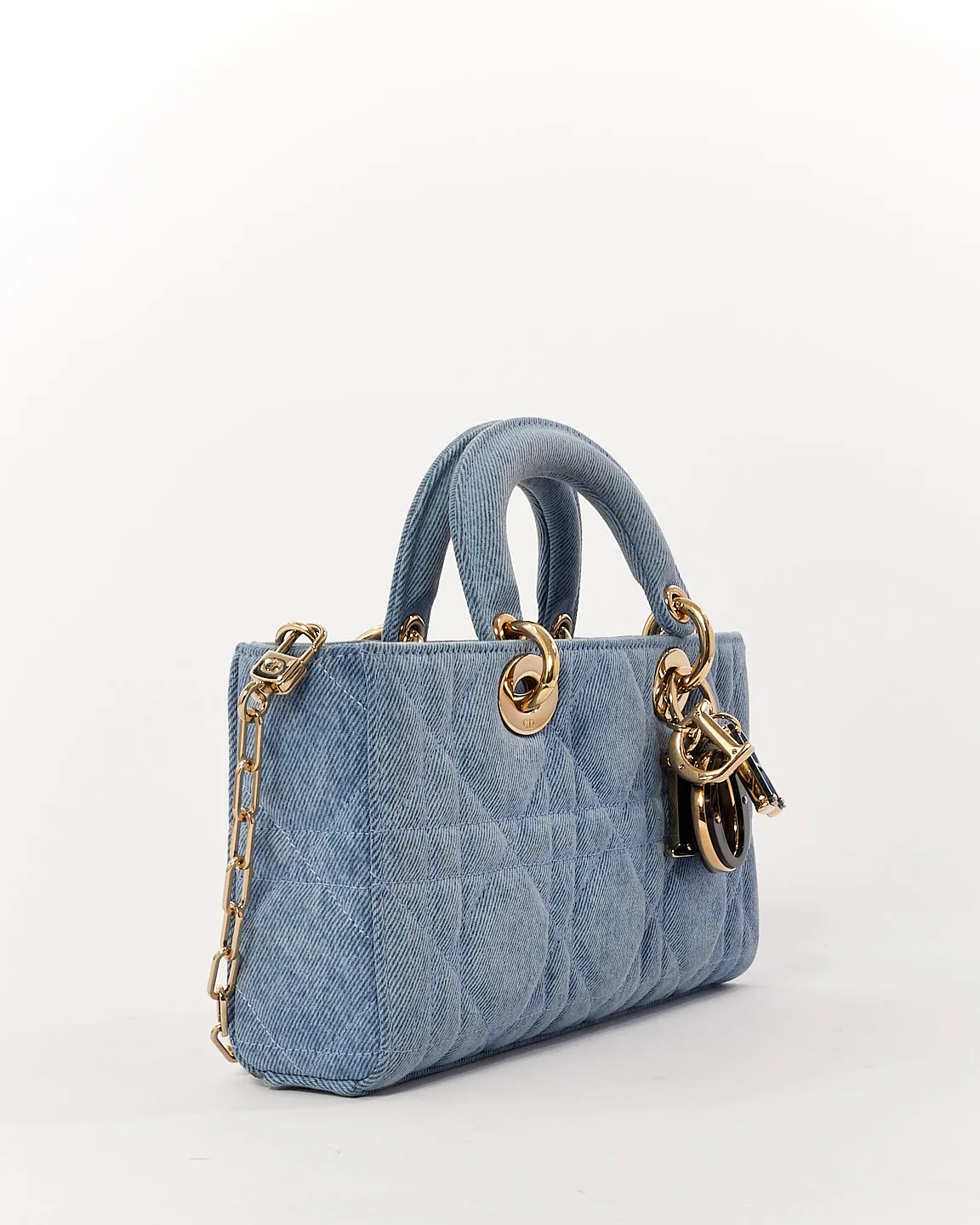 Dior Blue Denim Small Lady D Joy Bag