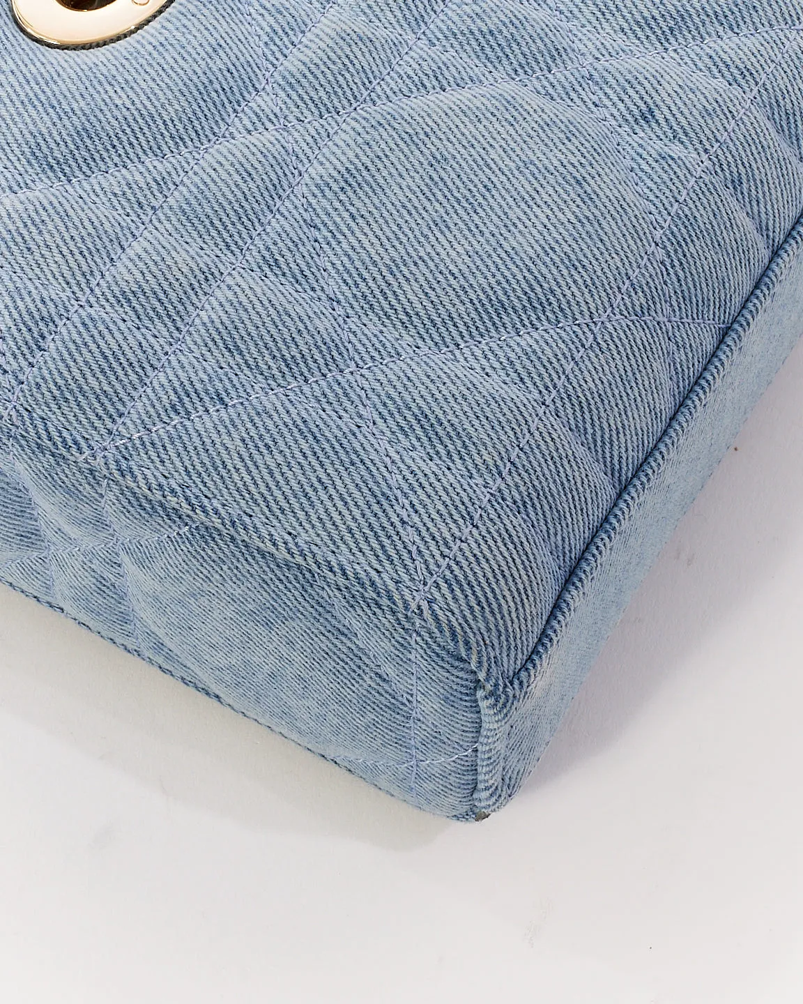 Dior Blue Denim Small Lady D Joy Bag