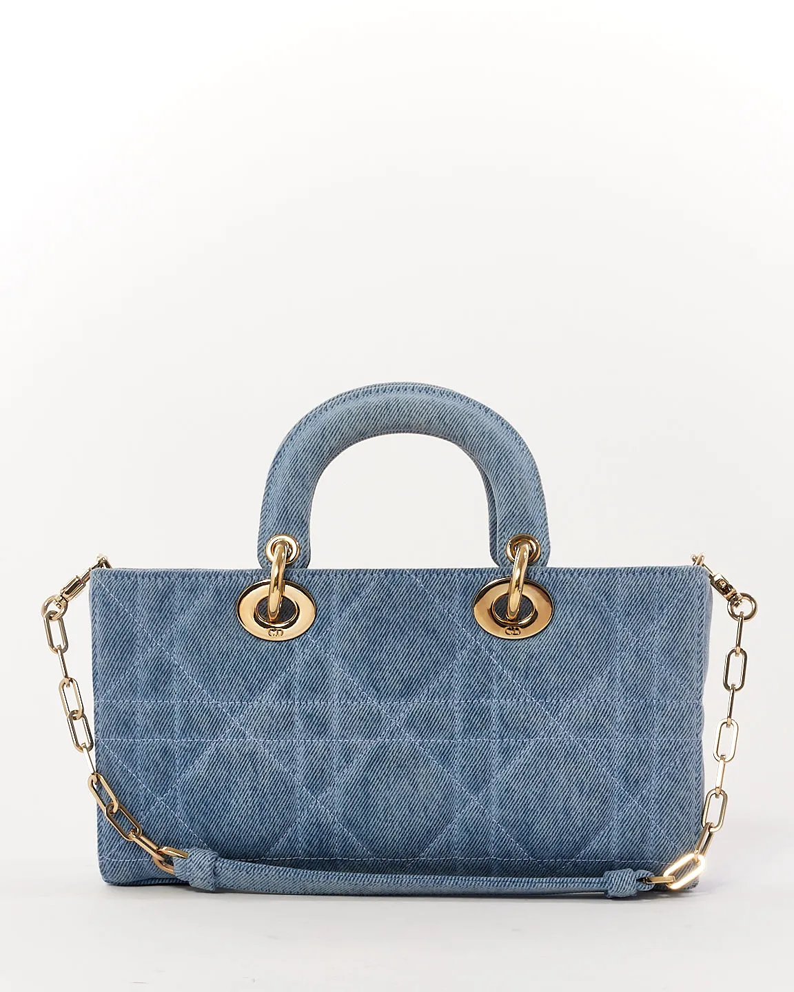 Dior Blue Denim Small Lady D Joy Bag