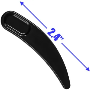 Disposable Large Boomerang Spatula - Black - 2.4" / 50 Per Bag X 60 Bags = 3,000 Spatulas