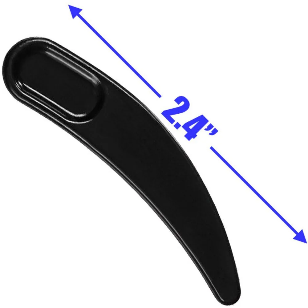 Disposable Large Boomerang Spatula - Black - 2.4" / 50 Per Bag X 60 Bags = 3,000 Spatulas