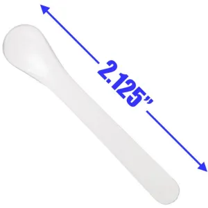 Disposable Spoon Spatula - Frosted - 2.125" / 1,000 Per Bag X 2 Bags = 2,000 Spatulas