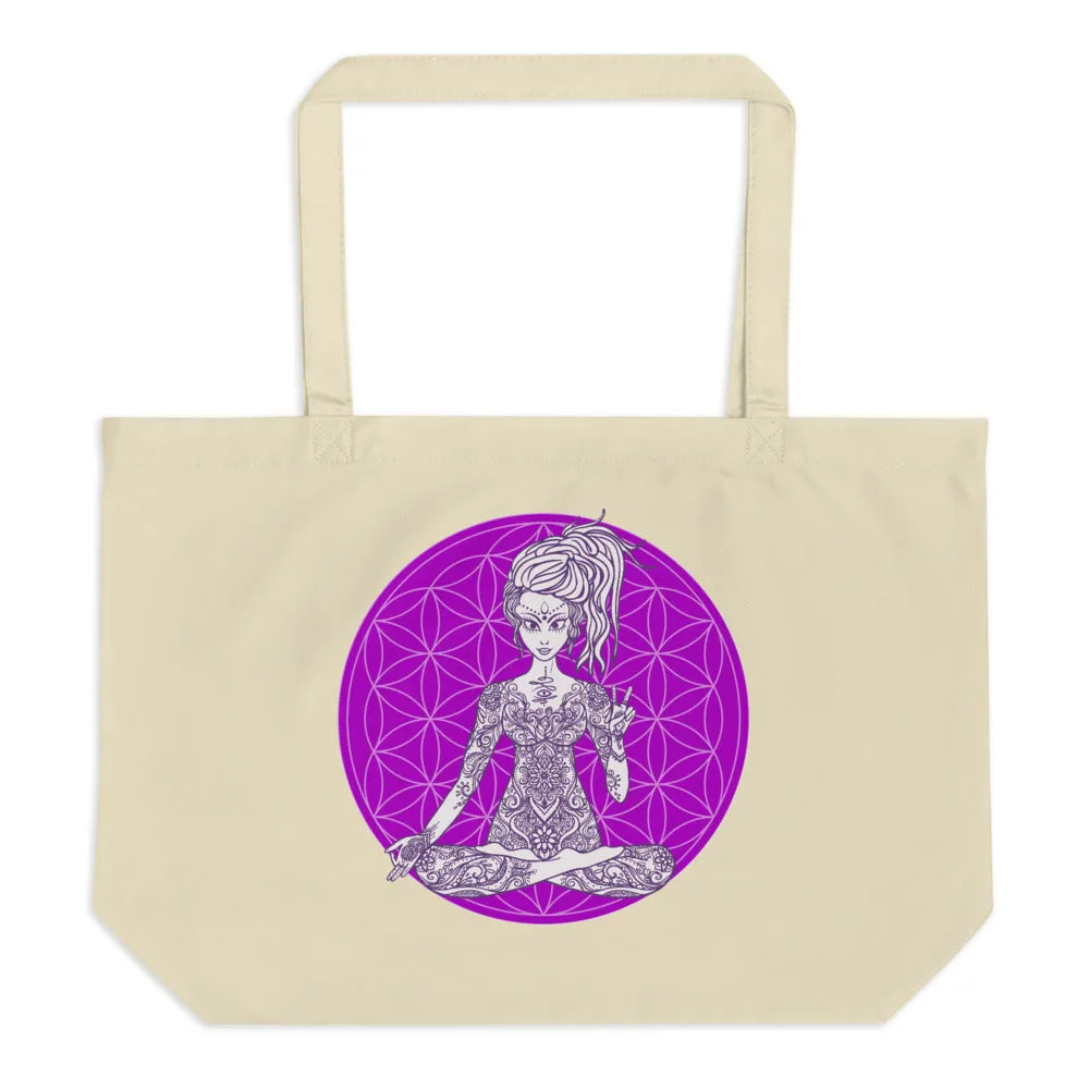 Divine Vibes™ Large Eco Tote Bag