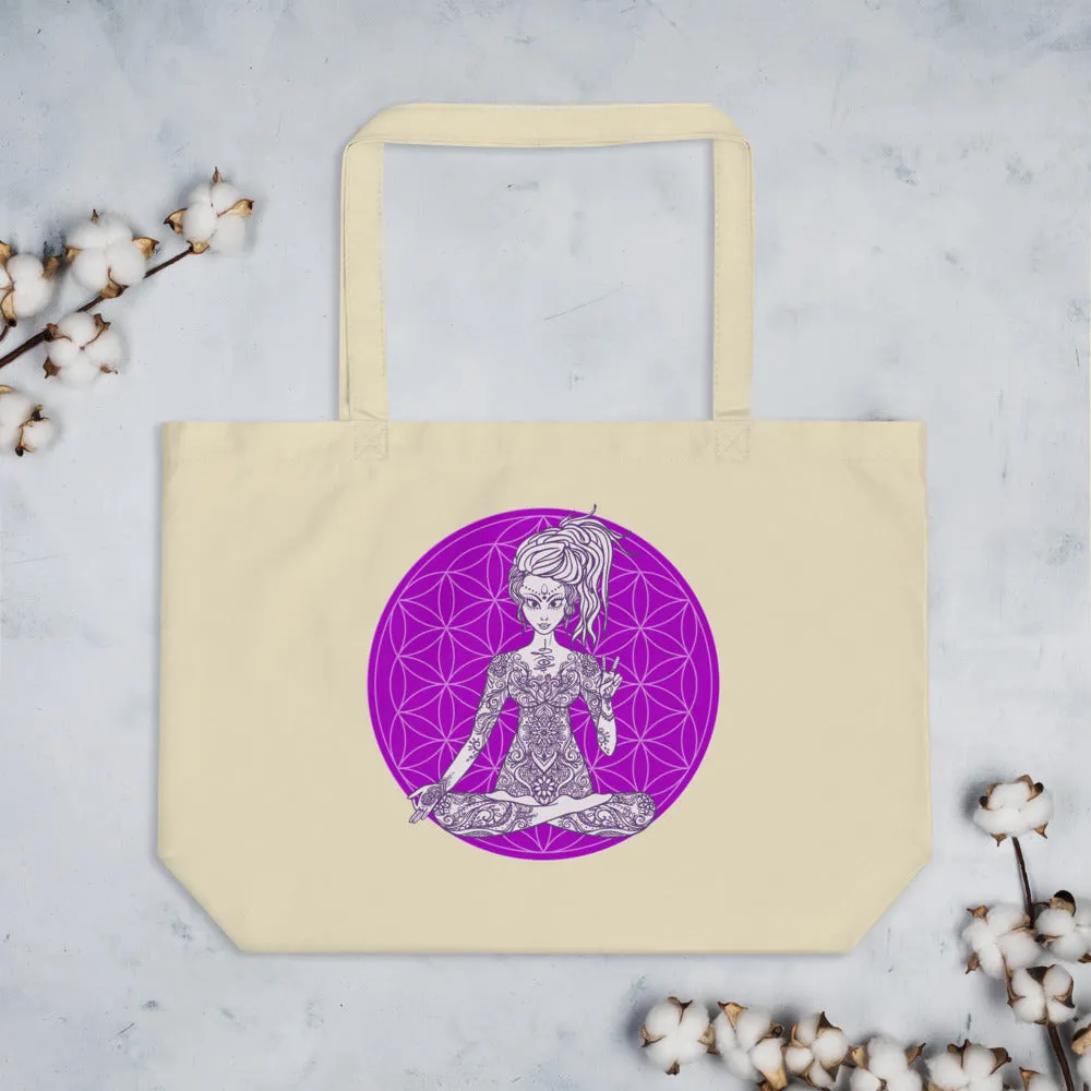Divine Vibes™ Large Eco Tote Bag