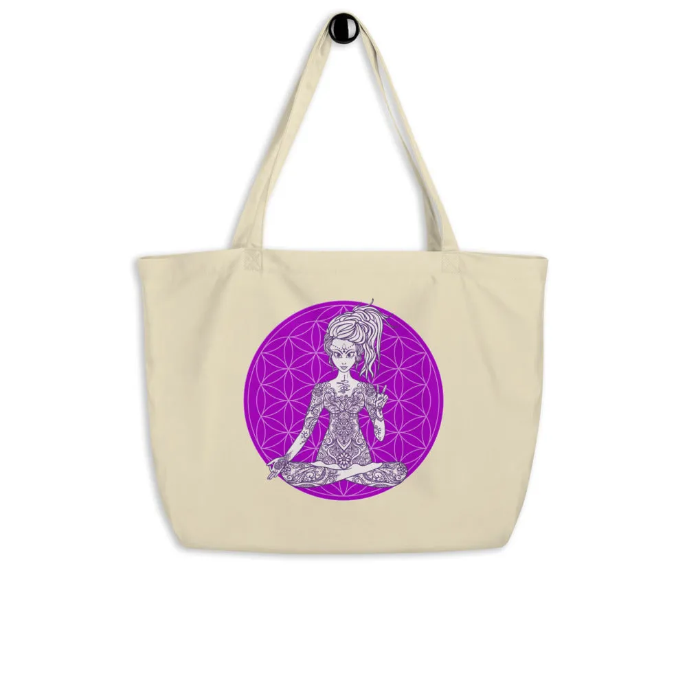 Divine Vibes™ Large Eco Tote Bag