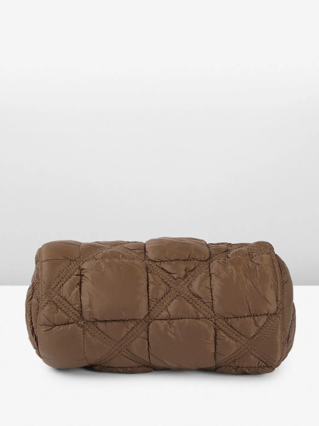 DressBerry Textured Structured Handheld Bag with Quilted