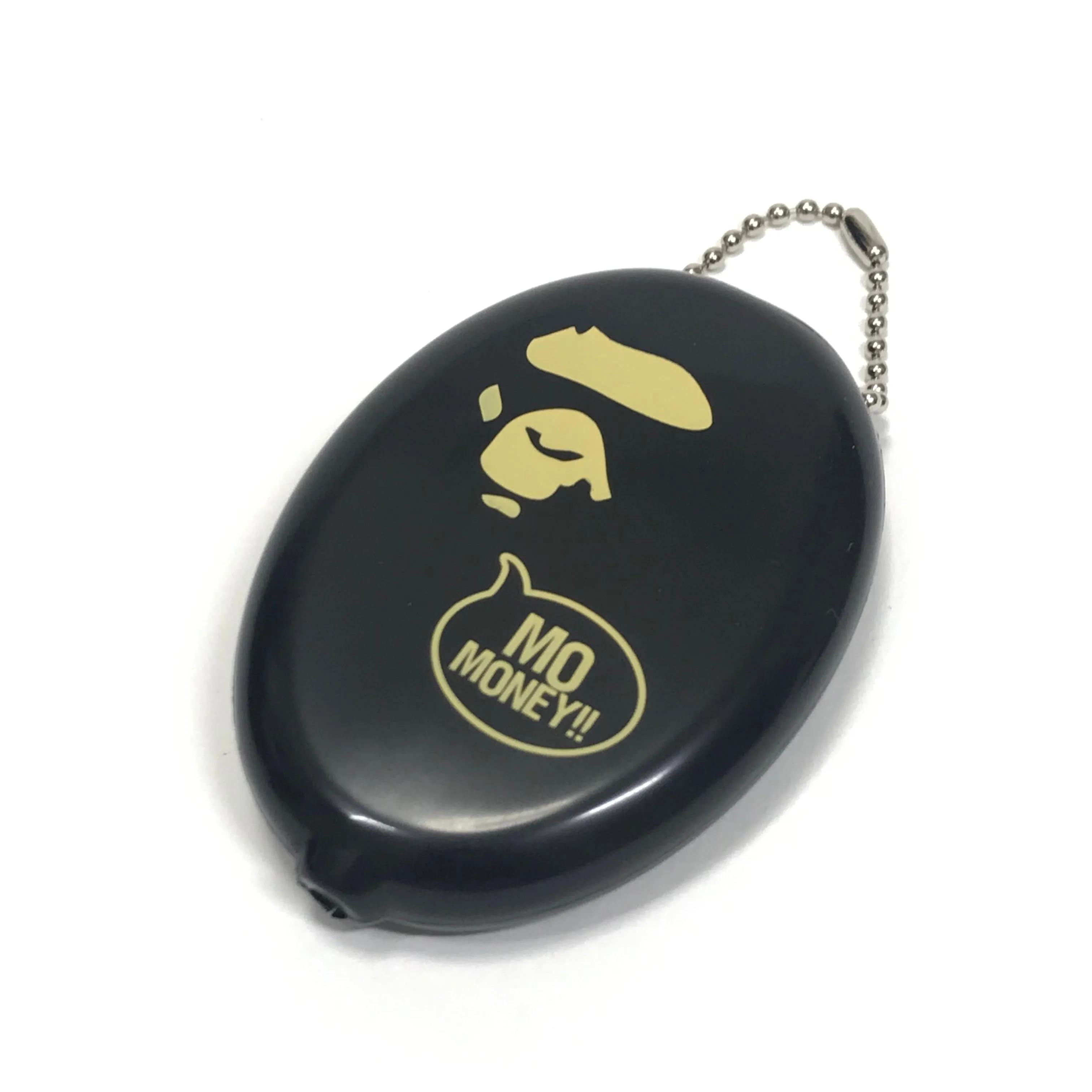 DS! A Bathing Ape Bape Head Mo' Money Vintage PVC Coin Case Keychain