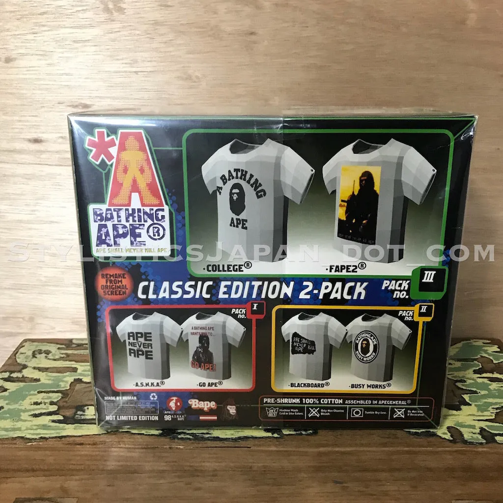DS! A Bathing Ape Bape (x Futura) Vintage 2-Shirt Tee Set M