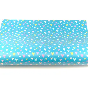 Easter Hearts Synthetic Leather Sheet USDR