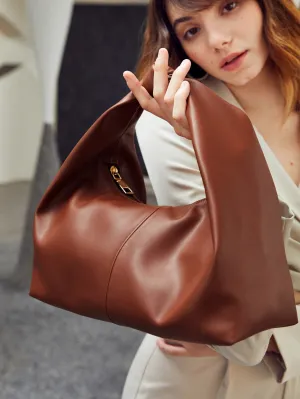 Edel Minimalist Baguette Bag - Brown