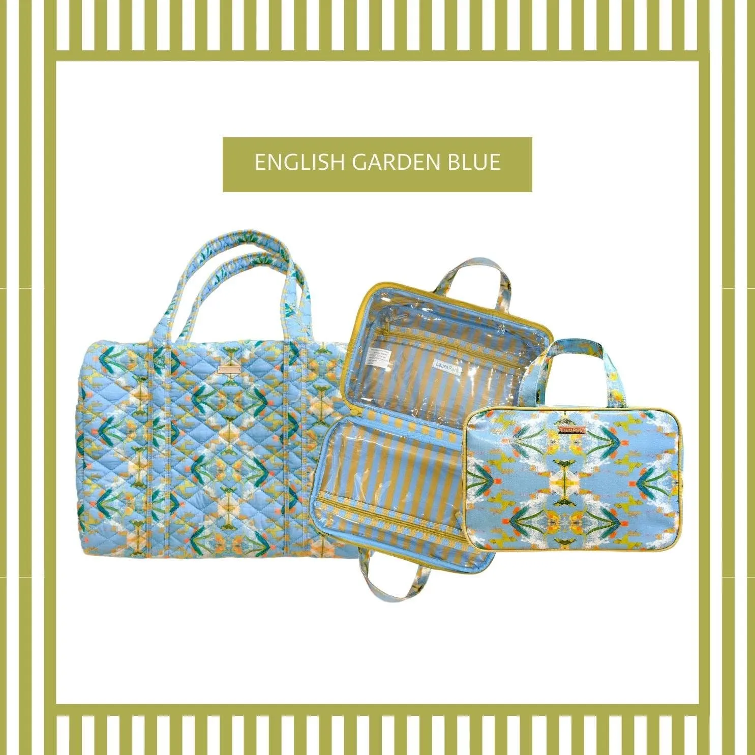 English Garden Blue Travel Case: One Size