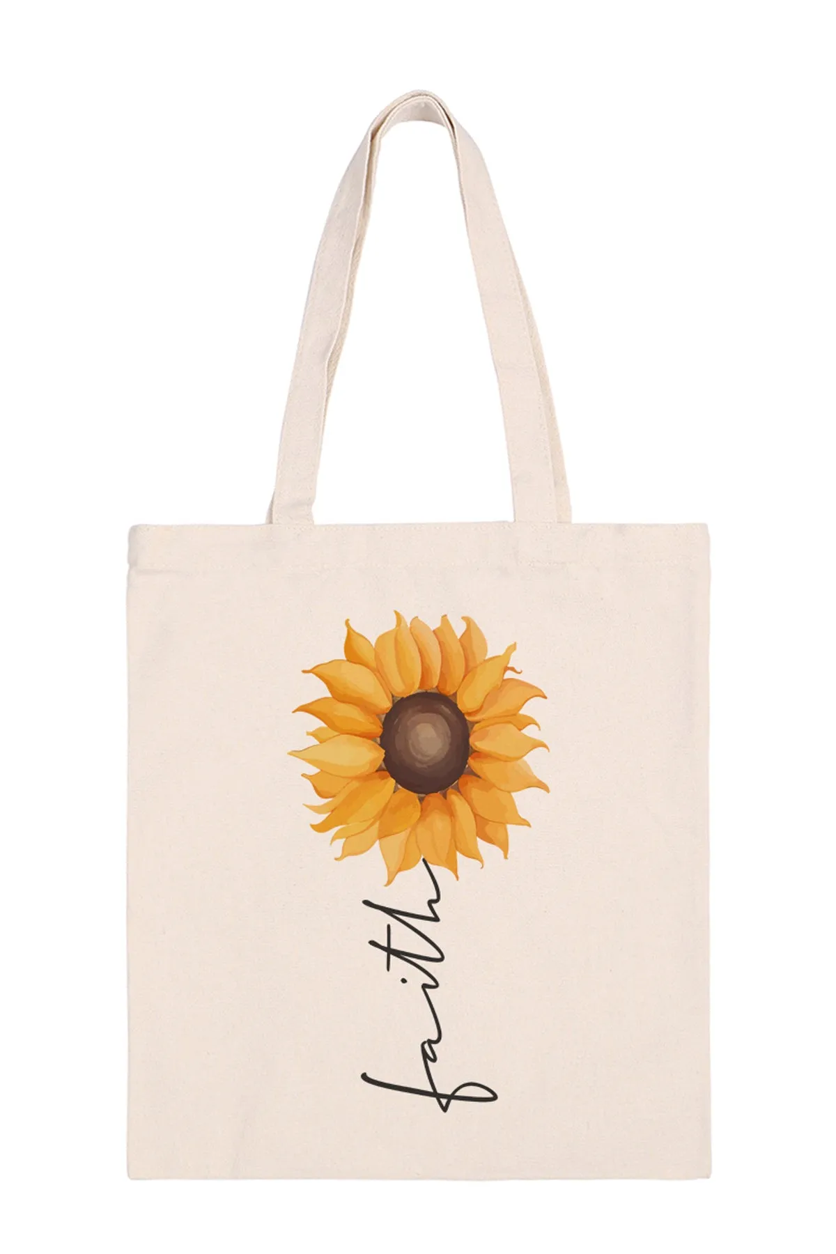 FAITH PRINT MINIMALIST FASHION TOTE BAG