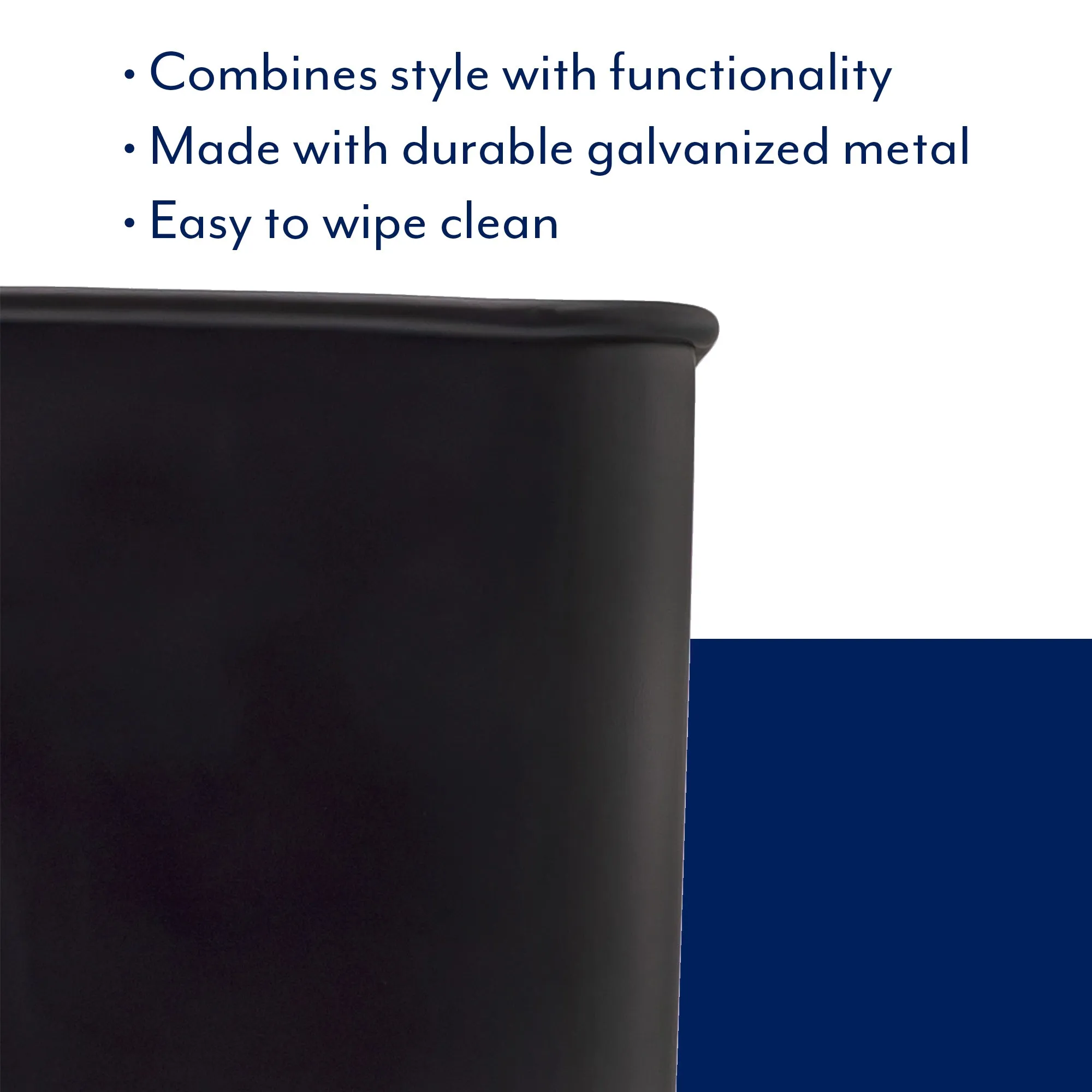 Farmhouse Enamelware Wastebasket