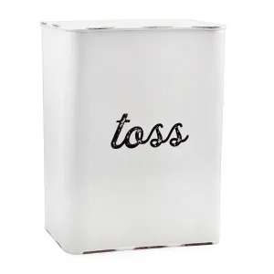 Farmhouse Enamelware Wastebasket