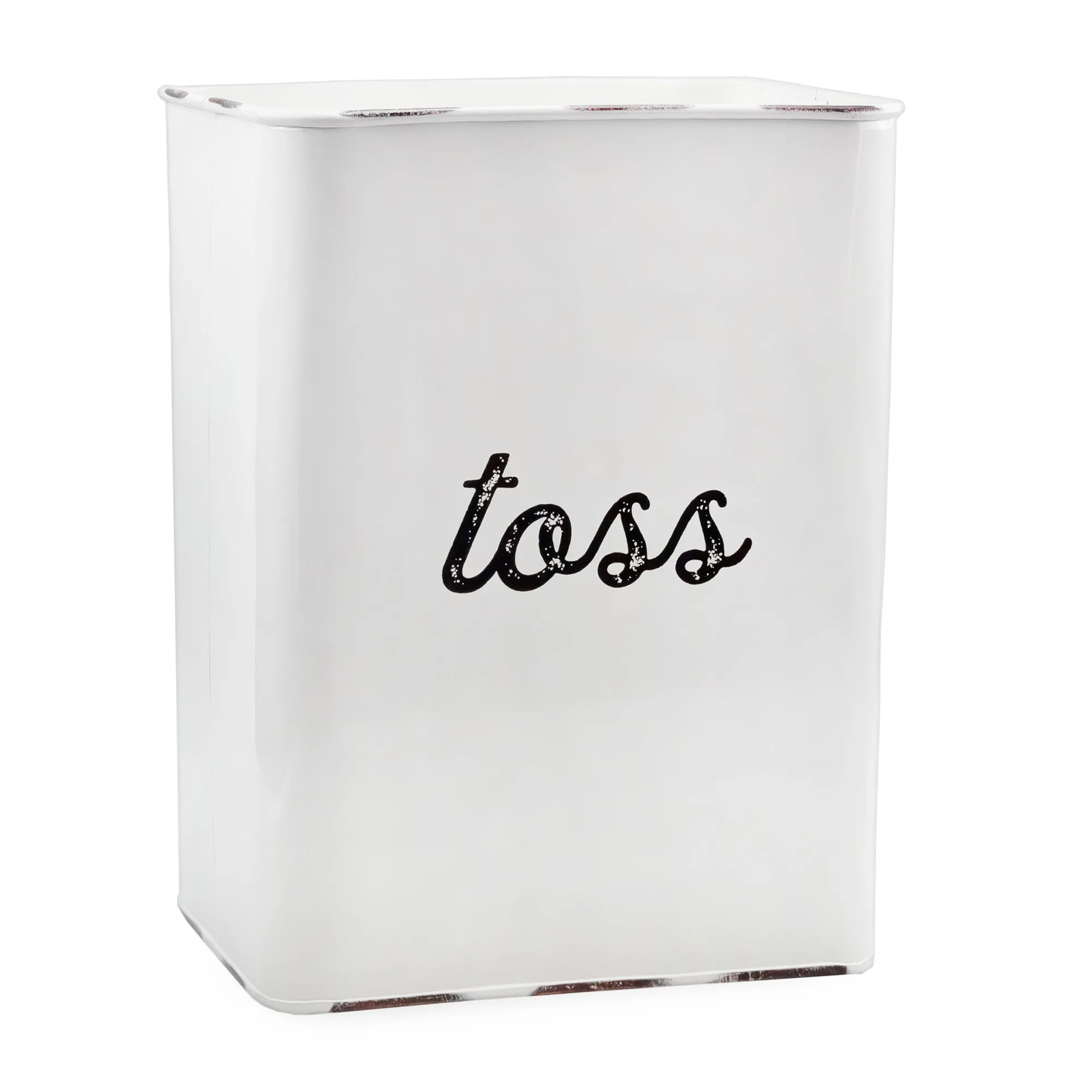 Farmhouse Enamelware Wastebasket