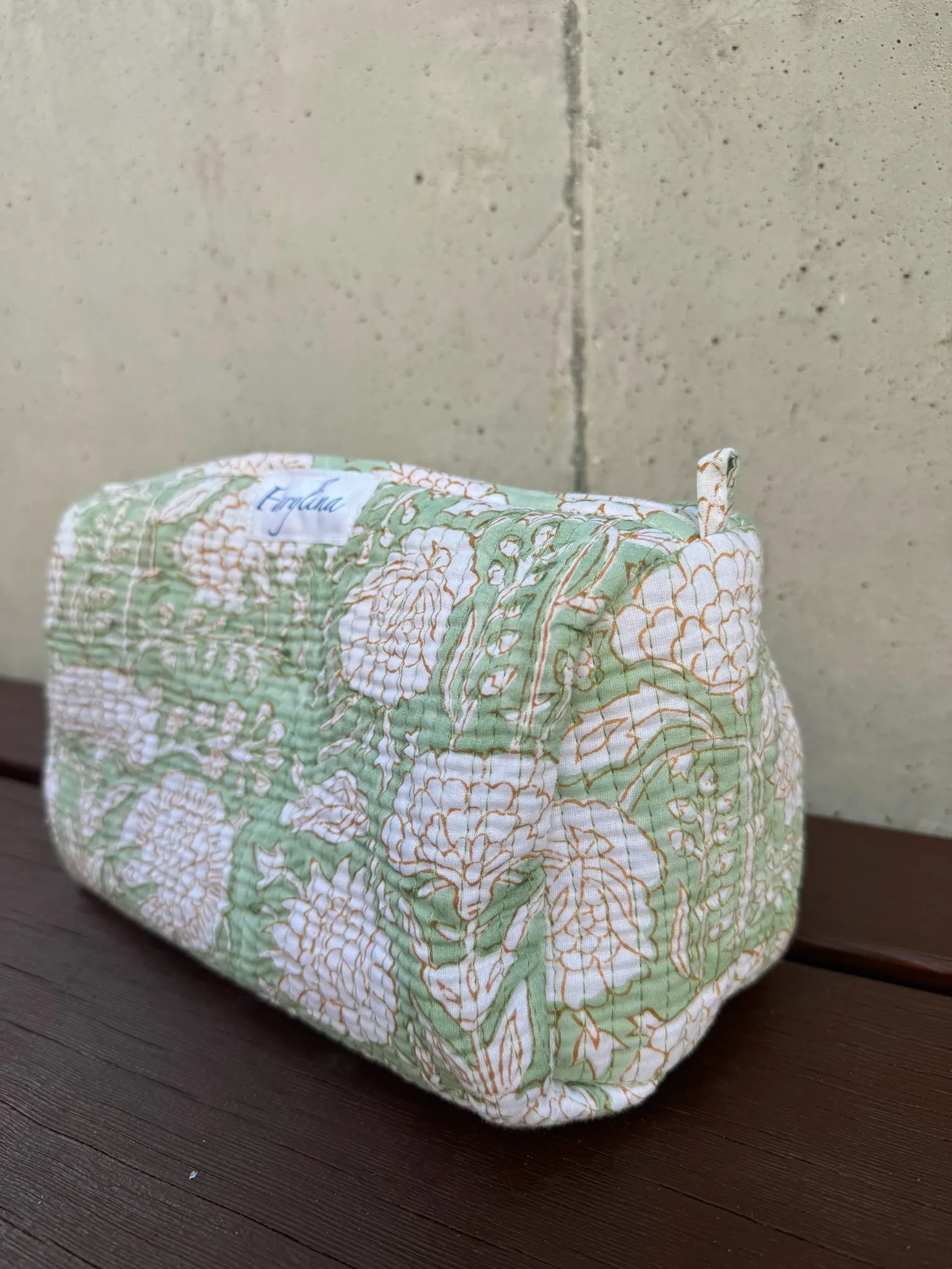 Farylina Toiletry Set Green Floral