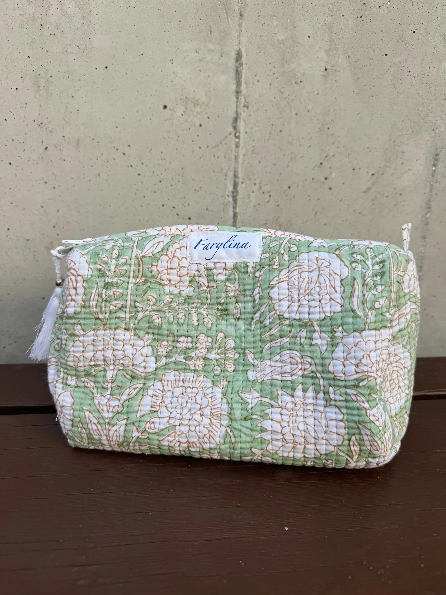 Farylina Toiletry Set Green Floral