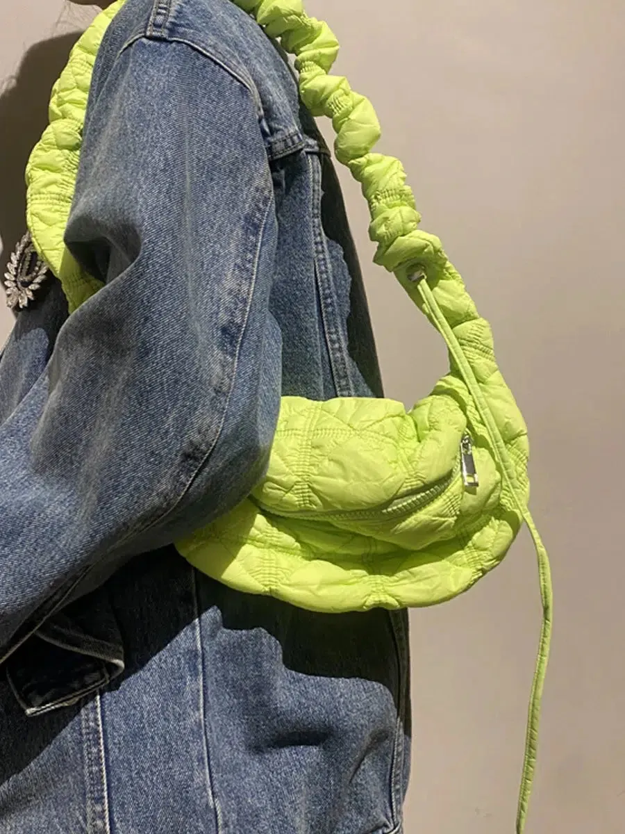 Fashionably Ruched Shoulder Bag